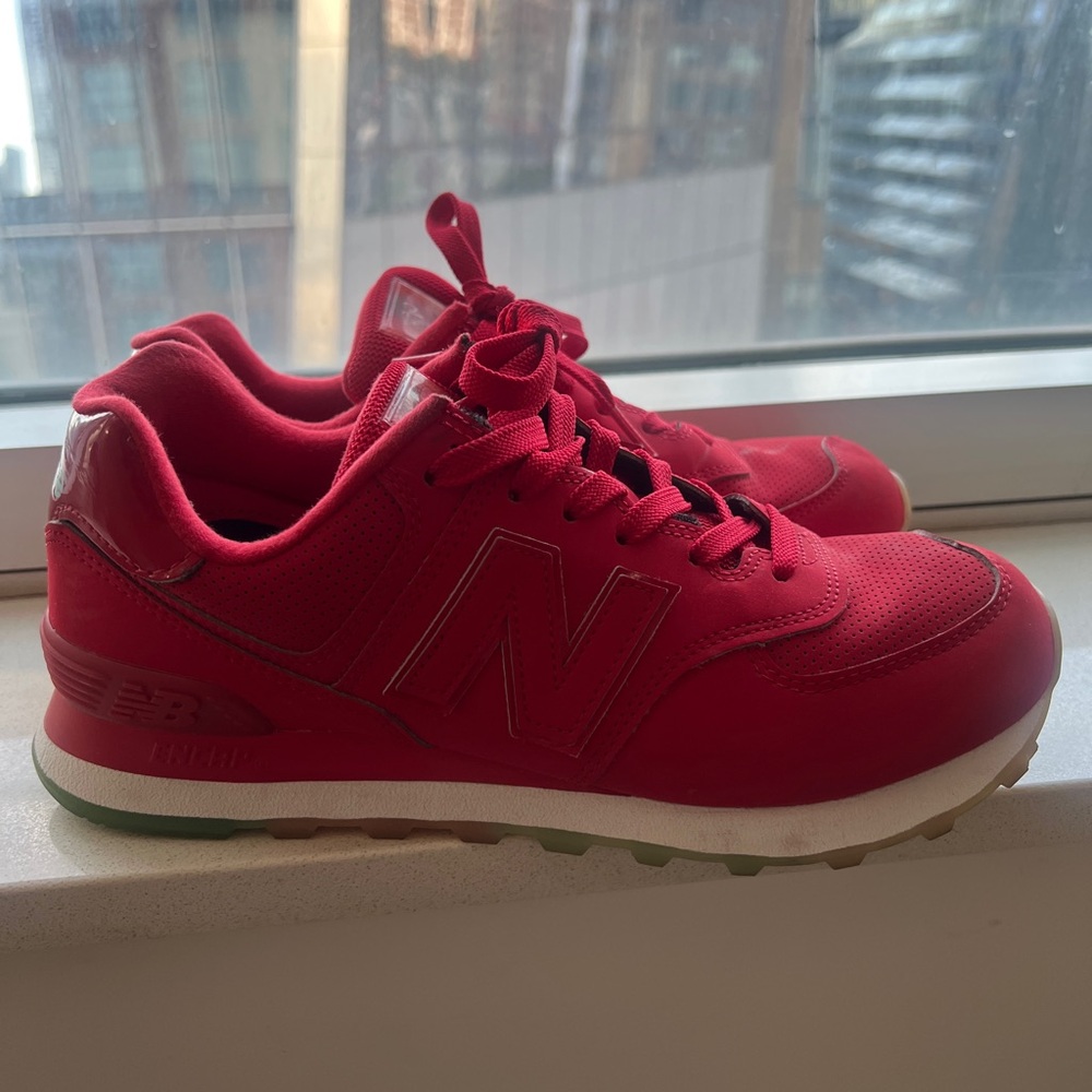 New Balance Vibrant Red Athletic Shoes